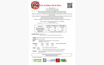 Concours salle Lombez avec les archers de la Save