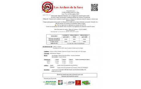 Concours salle Lombez avec les archers de la Save